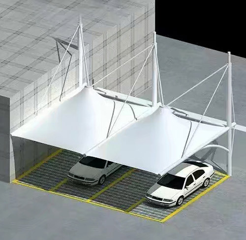 膜结构汽车停车棚